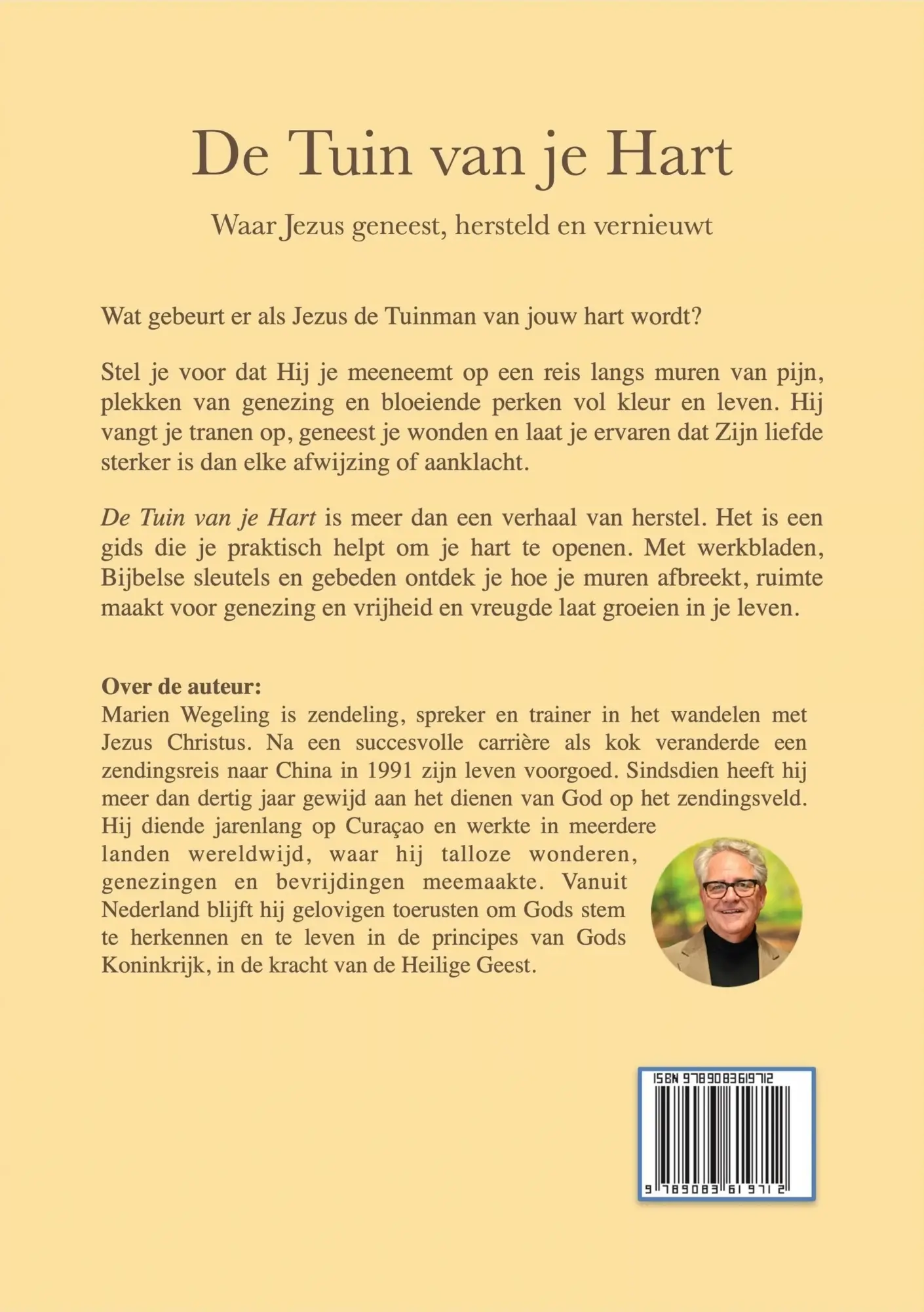 Achterkant van het boek De tuin van je Hart